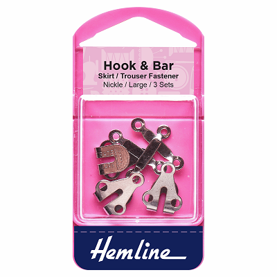 H430.L Hook and Bar: Nickel - Large 